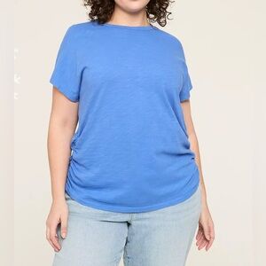 NWT Lane Bryant dolman ruched side crew neck tee, size 30/32